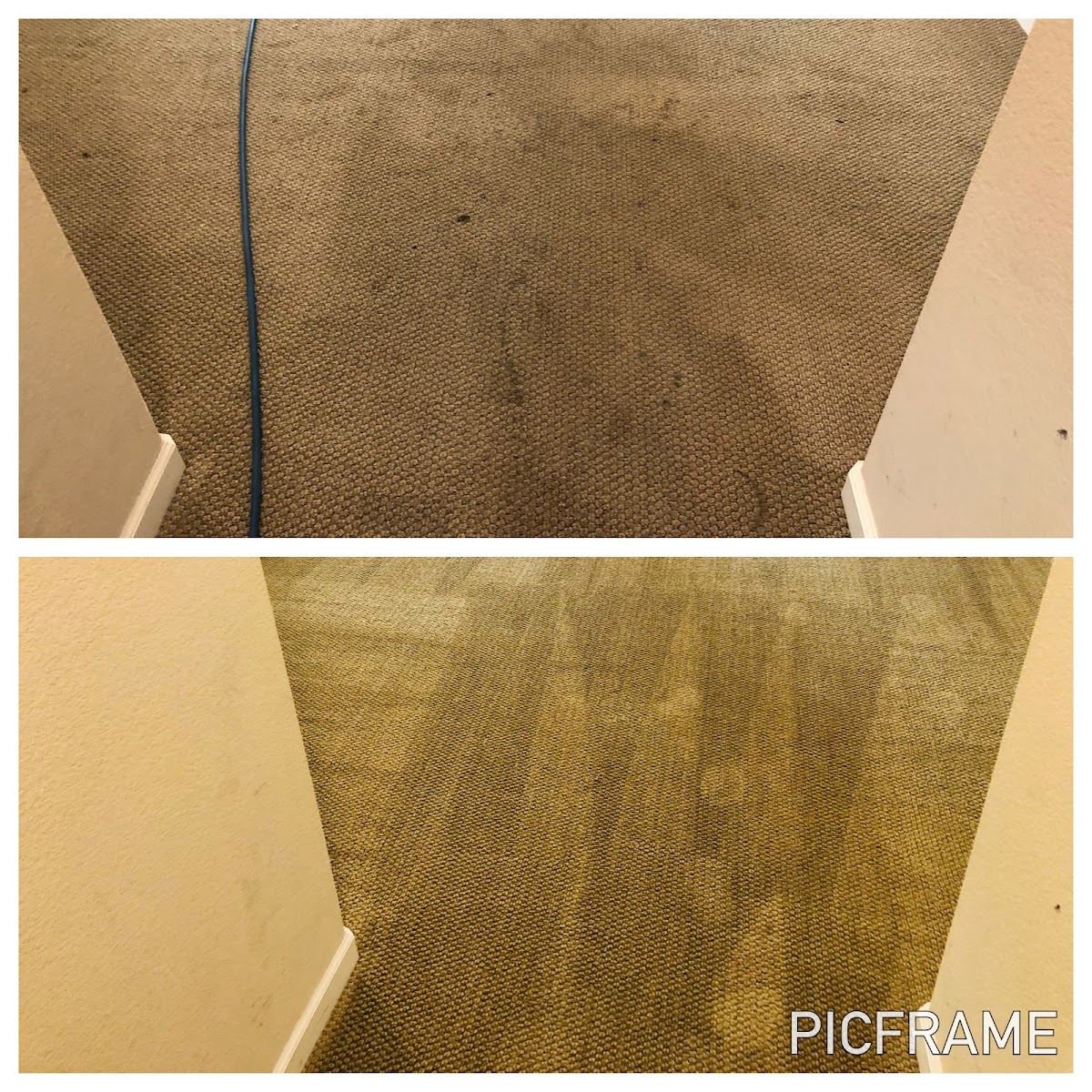 Move-out carpet cleaning in an empty Dallas apartment